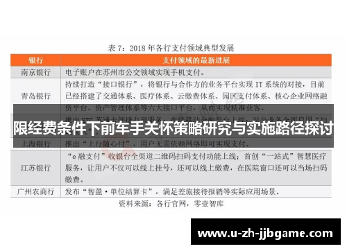 限经费条件下前车手关怀策略研究与实施路径探讨 限经费条件下前车手关怀策略研究与实施路径探讨